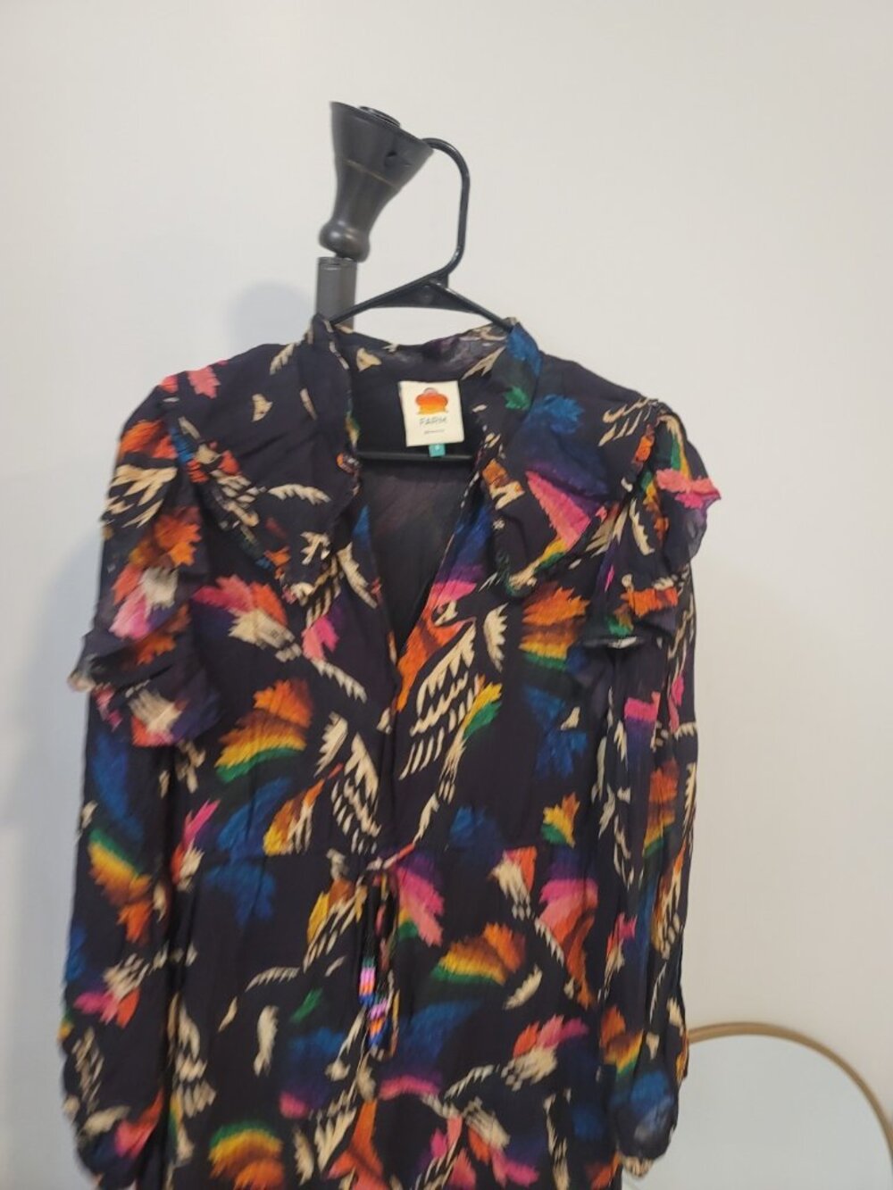 Farm Rio Womens Macaws Flight Longer Dress Size Small - Picture 2 of 8